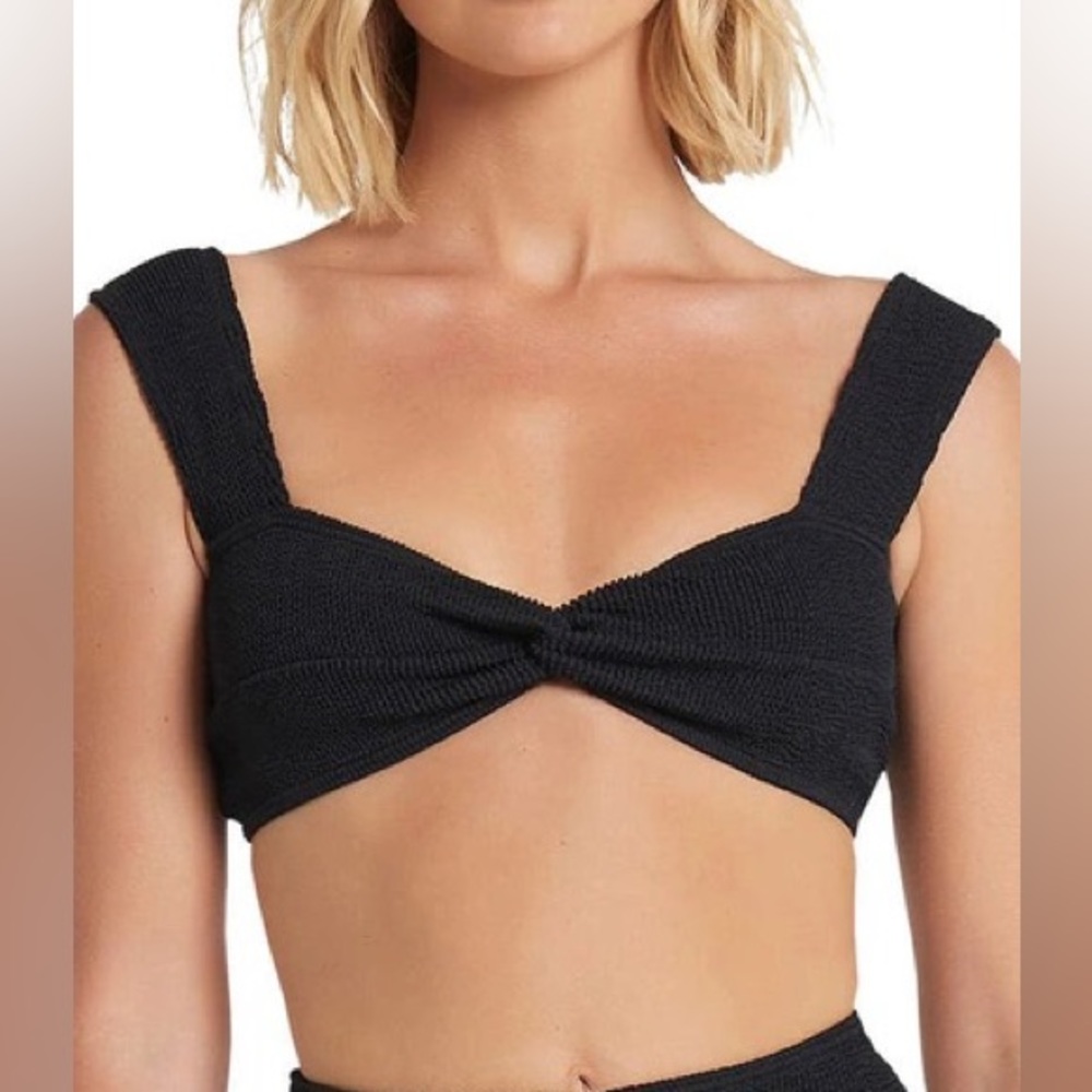 Bound by Bond-Eye The Sonny Crop Bikini Top Black OS